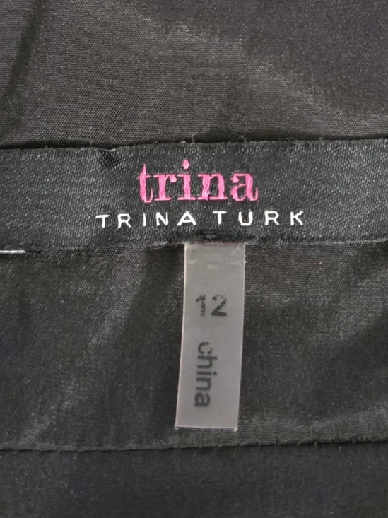 Trina Turk Women's Floral Sleeveless V-Neck Midi Sheath Dress Size 12 - Picture 10 of 10